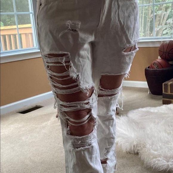 Levi White ripped jeans - Picture 1 of 2